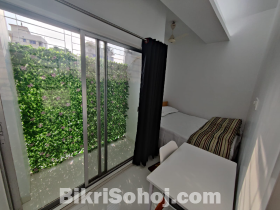 Furnished 2-Room Studio Apartment Rent in Bashundhara R/A